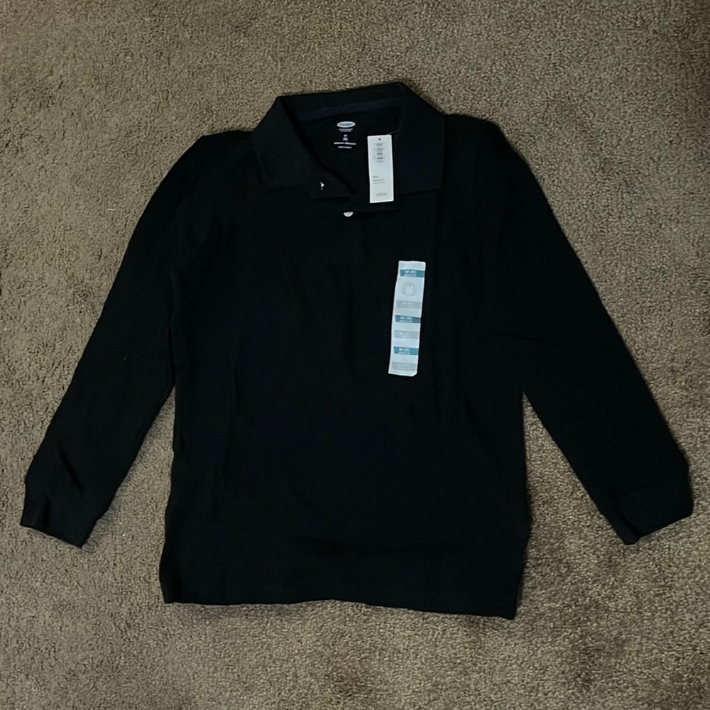 Old Navy Boys Uniform Long Sleeve Polo Shirt
